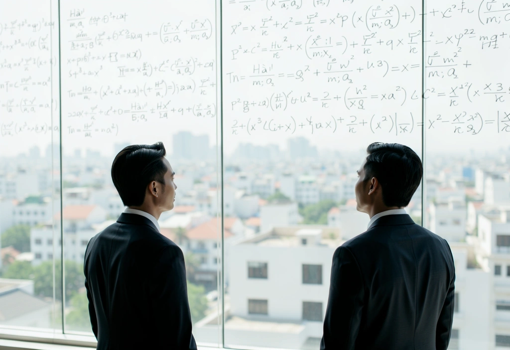 Analysts reviewing quantitative models